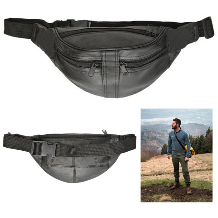 Genuine Leather Fanny Pack, Leather Fanny Pack Man, Waist Pouch Leather