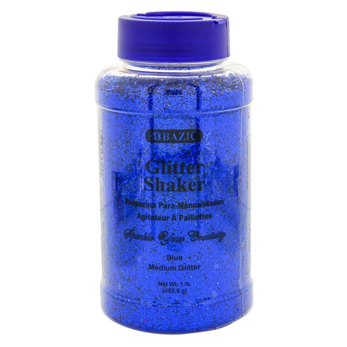 16oz BAZIC Blue Glitter Shaker Bottle 1lb Sparkle Slime Art Crafts Kids Project