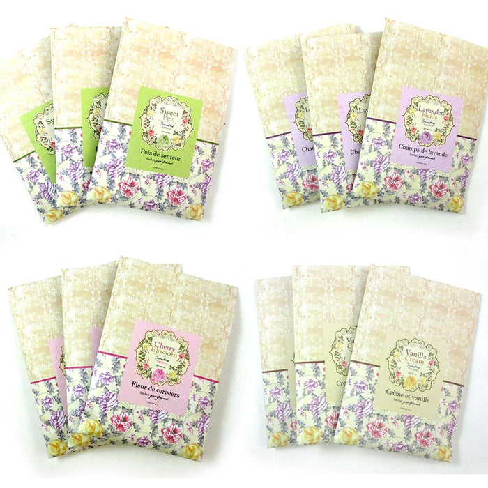 12 Scented Fragrance Sachet Bags Home Wardrobe Drawer Car Perfume Envelope Pouch