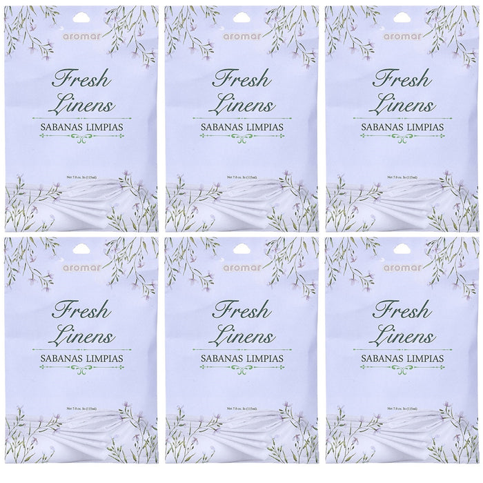 6 Fresh Linen Scented Fragrance Sachet Pouch Wardrobe Home Drawer Perfume Bag