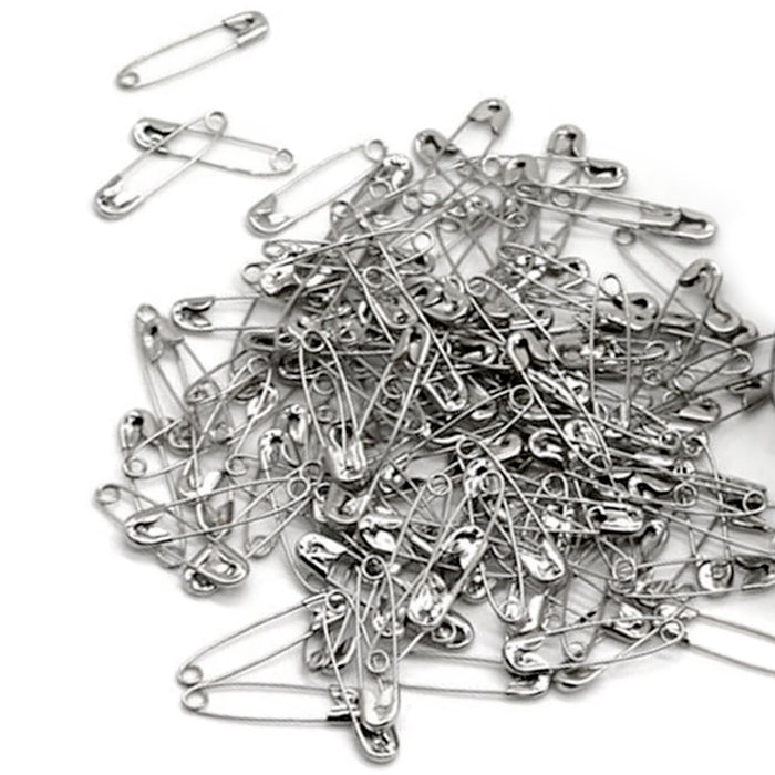 200 Ct Safety Pins Silver Assorted Size Sewing Diapers Crafting Jewelry Beading