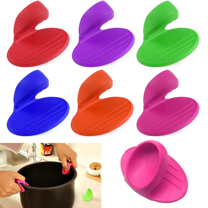Grip Silicone pot Holder Sleeve Pot Glove Pan Handle Cover Grip Kitchen  ToolU-ls
