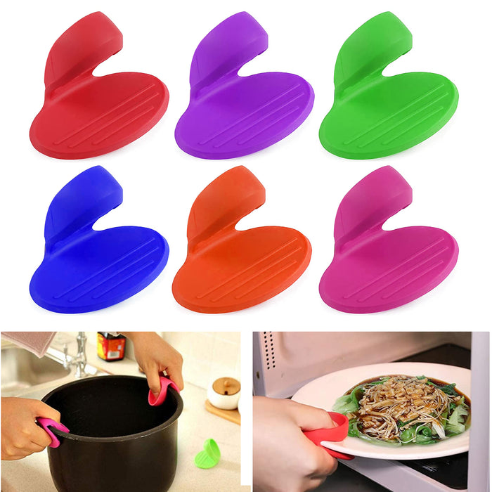 Silicone Hot Pot Holder Oven Gloves Mini Oven mitts 1Pcs cooking pinch  grips