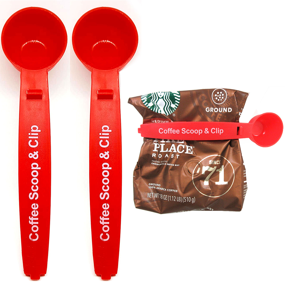 4 PC Measuring Spoon Coffee Grounds Measurer Cup Scoop Plastic 0.5 oz Capacity