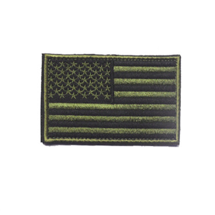 1 USA American Flag Tactical US Army Morale Military Badge ACU Light Hook Patch