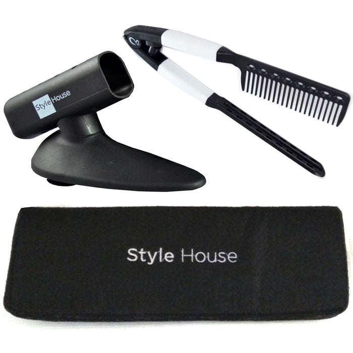 Salon Quality Flat Curling Iron Holder Comb Accessories Travel Hair Styling Tool