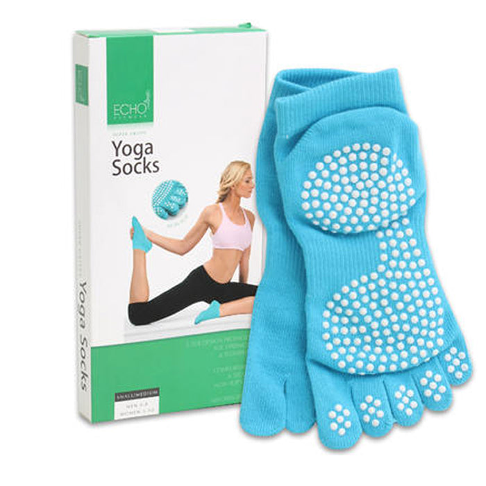 Non Slip Yoga Toeless Grip Socks Fashionable Cotton Sports Hosiery