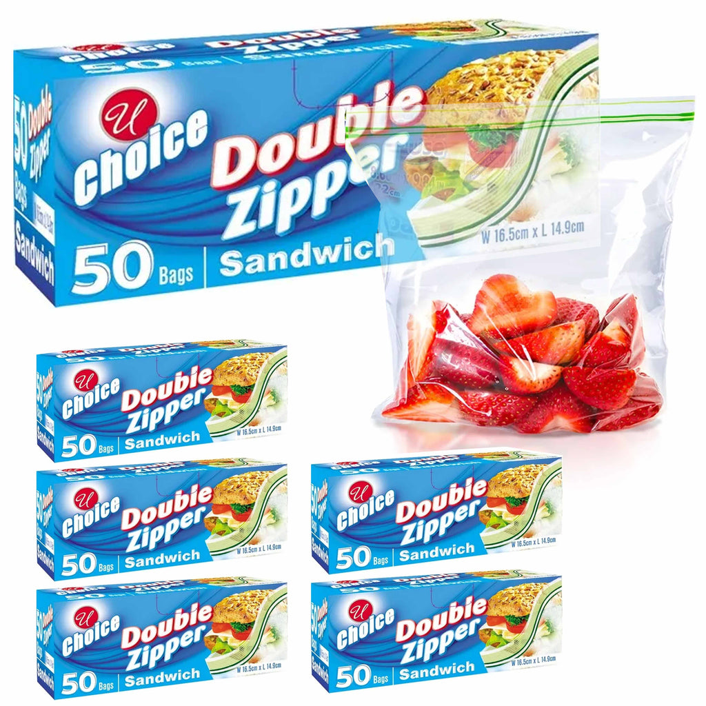 Great Value Double Zipper Sandwich Bags, 300 Count - Walmart.com