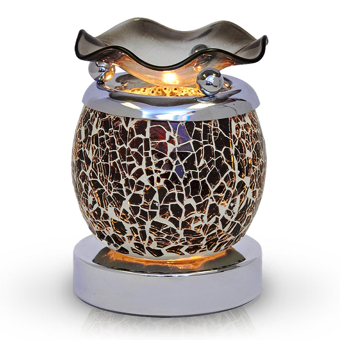 Mosaic Touch Electric Wax Melt Warmer Dimmable Fragrance Candle Oil Burner Aroma