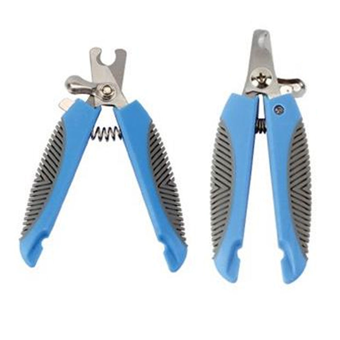 2 Pc Pet Brush Set Self Cleaning Sliding Dog Nail Clippers Comb Reduces Shedding