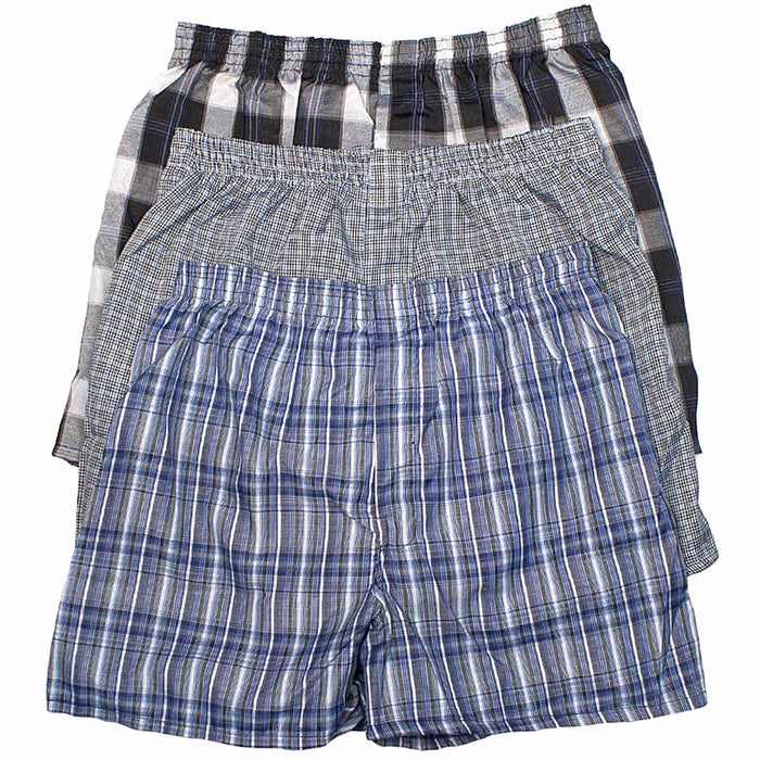 6 Boys Breathable Boxers Plaid Underpants Trunks Cotton Underwear Shorts Size M