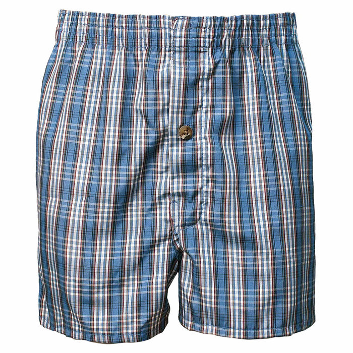 6 Boys Breathable Boxers Plaid Underpants Trunks Cotton Underwear Shorts Size M