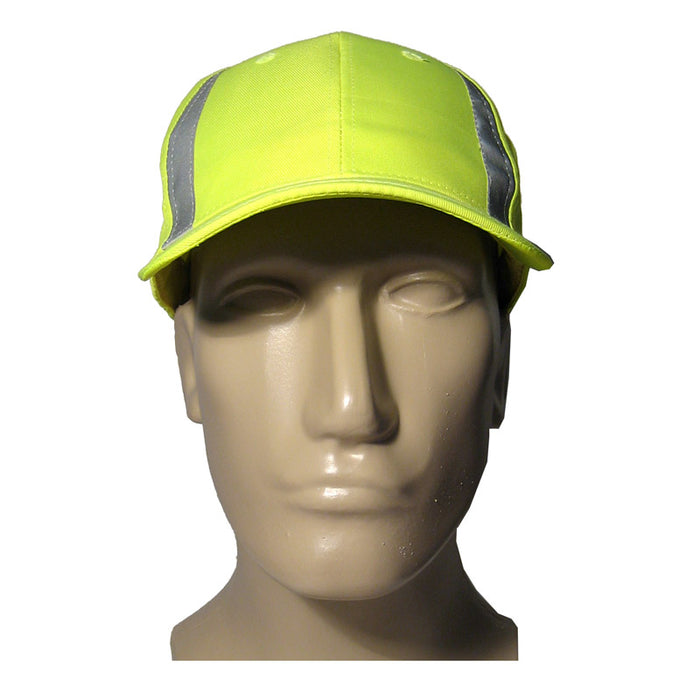 Reflective Safety Hat Neon High Visibility Baseball Cap Outdoors Sports Run Gear