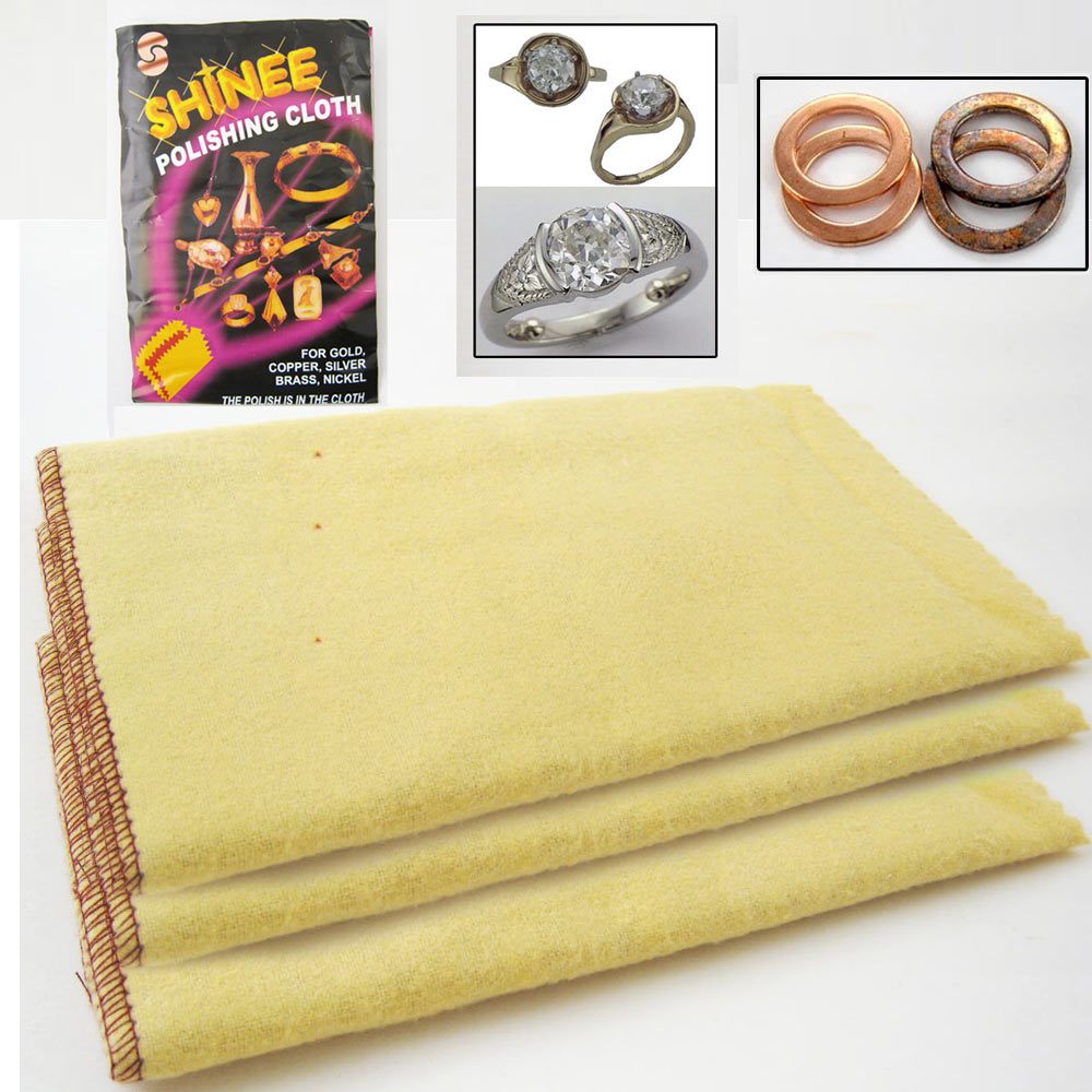 Polishing Cleaning Cloth Gold Silver Platinum Jewelry Coin Watches Large  12x12in